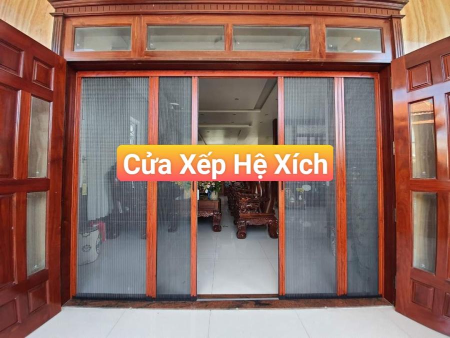 Cửa lưới chống muỗi dạng xếp không ray ghép cánh cao cấp Cửa lưới chống muỗi dạng xếp không ray ghép cánh cao cấp