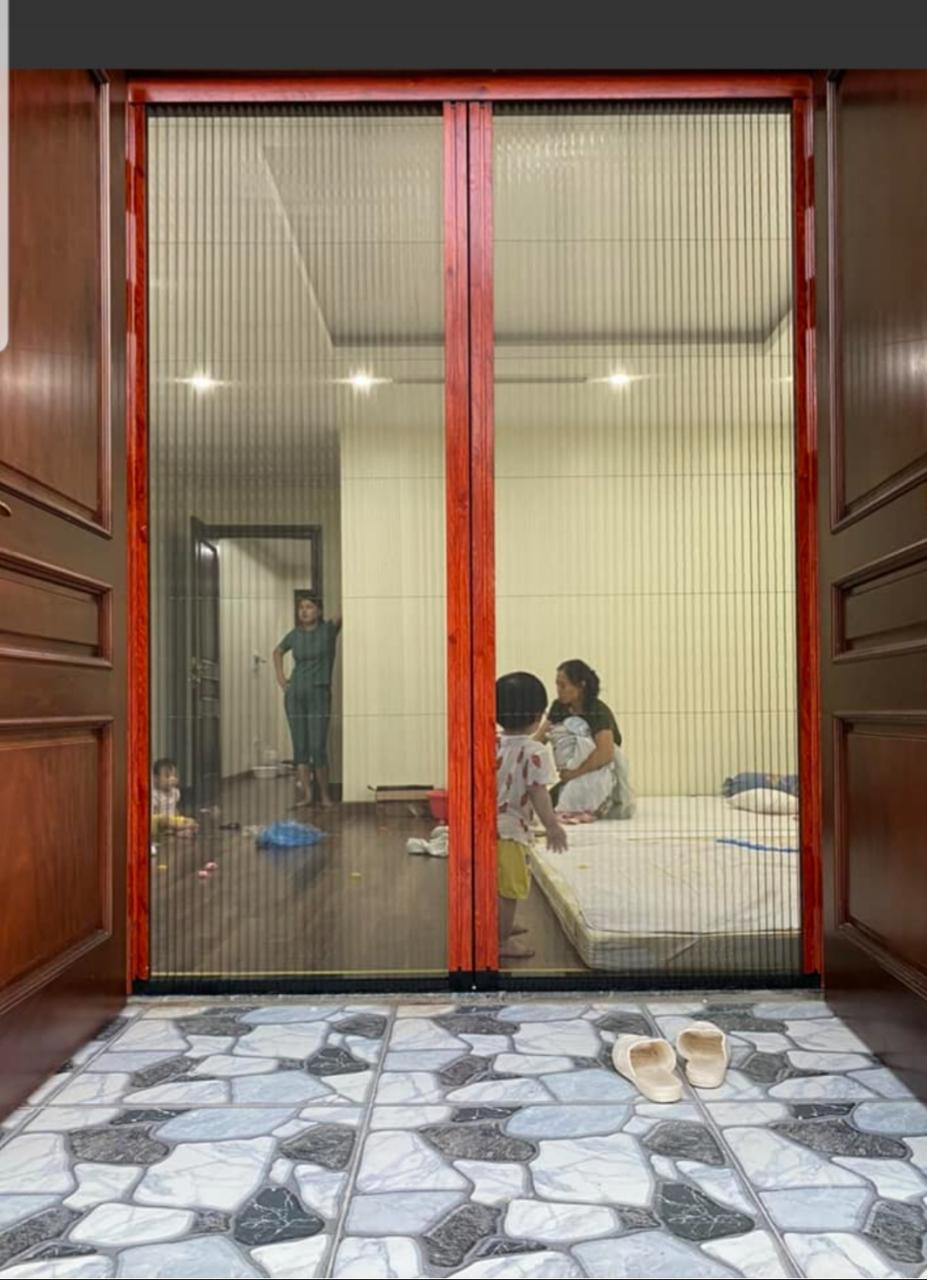 Cửa lưới chống muỗi kép xếp không ray cao cấp Cửa lưới chống muỗi kép xếp không ray cao cấp