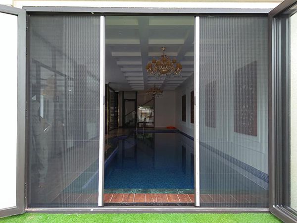 Mẫu cửa lưới chống muỗi mở xếp Mẫu cửa lưới chống muỗi mở xếp