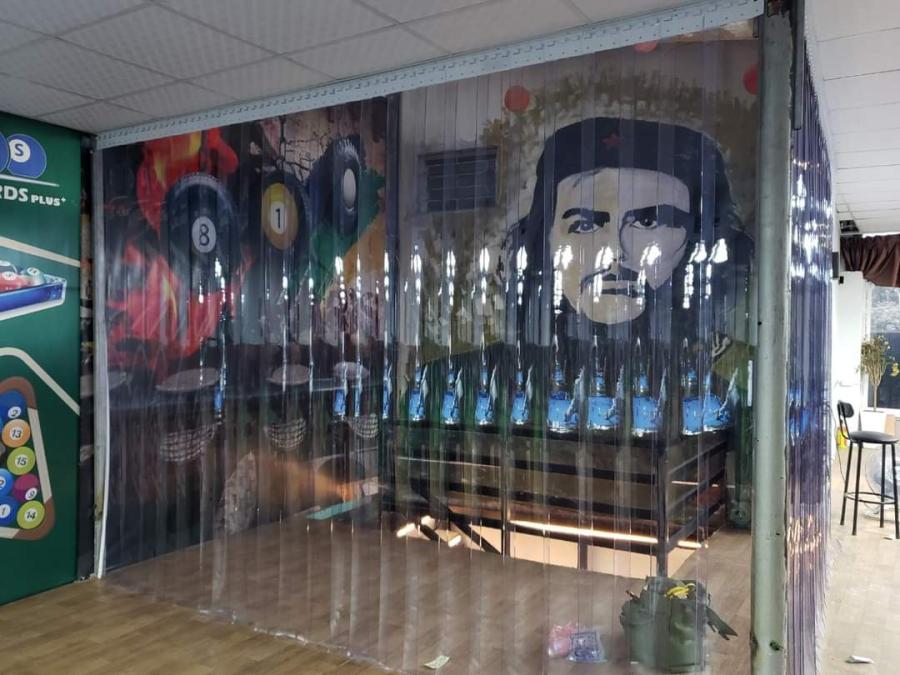 Rèm vách ngăn nhựa PVC điều hoà trong suốt 5